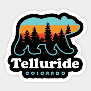 Telluride Colorado Mountains Telluride Mountain Bear Sticker